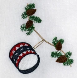 6 Juleservietter i stof