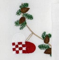 6 Juleservietter i stof