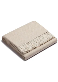 Alpaca Herringbone Throw