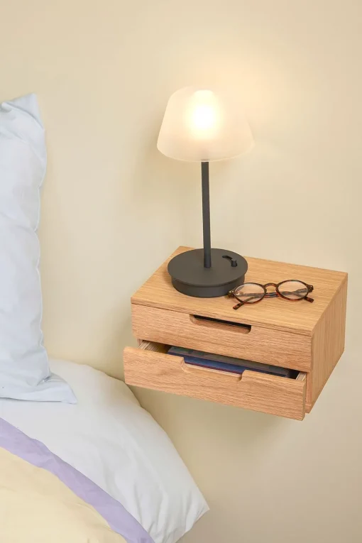 AtHand Wall Shelf/Bedside Table Natural