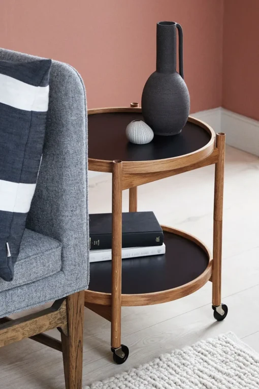 Bølling Tray Table 60 / Black Stained Beech