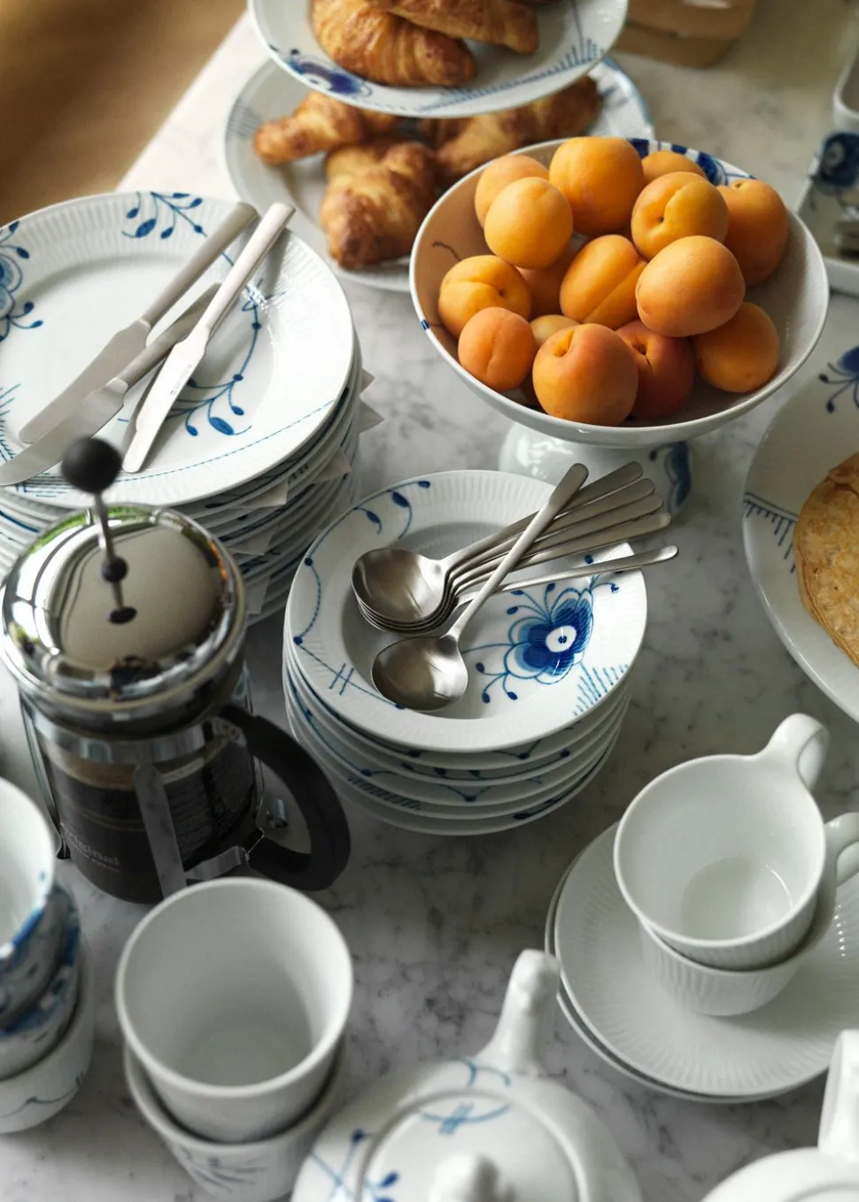 Blue Fluted Mega / Decoration 6 - Plates