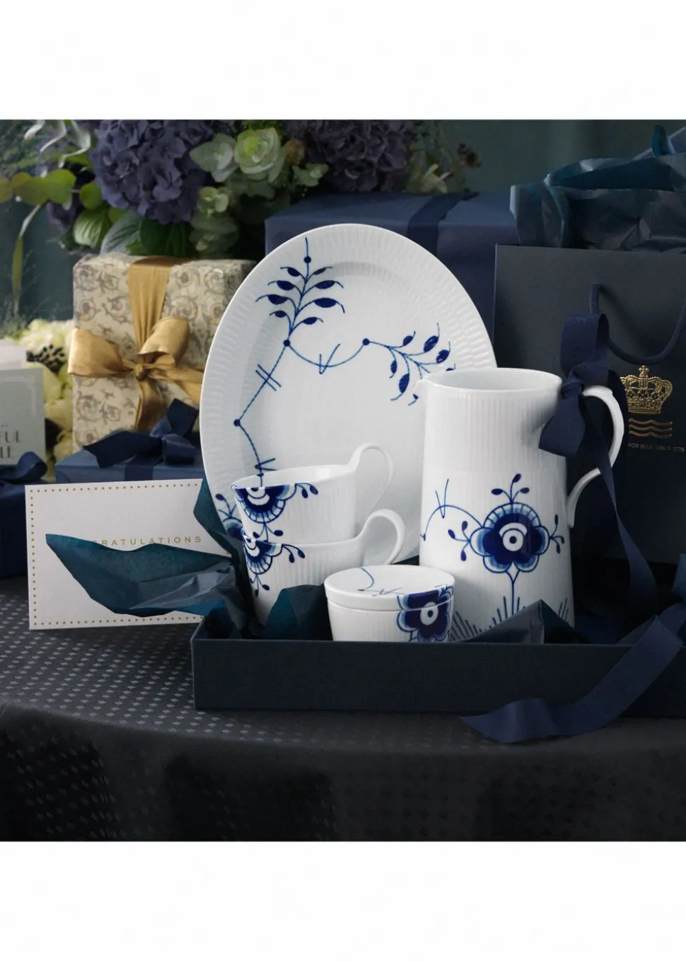 Blue Fluted Mega / Decoration 6 - Plates