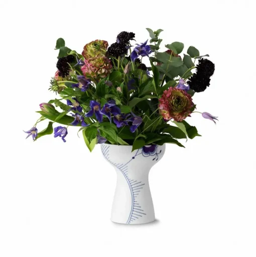 Blue Fluted Mega - Modern Vase