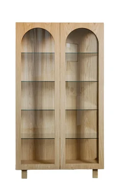 Bow Glass Cabinet