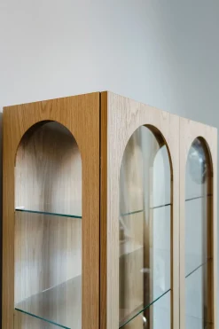 Bow Glass Cabinet