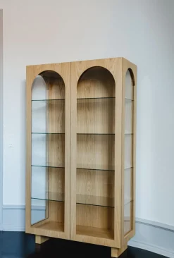 Bow Glass Cabinet
