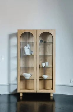 Bow Glass Cabinet