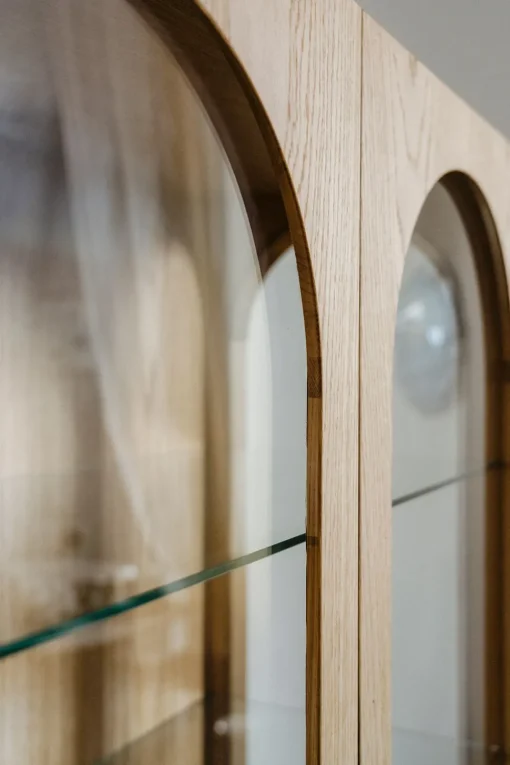 Bow Glass Cabinet