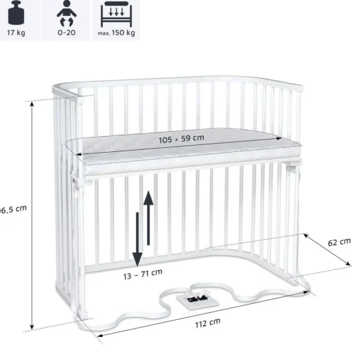 Boxspring XXL co-sleeper
