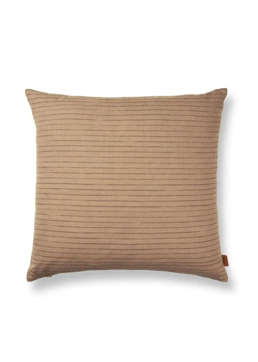 Brown Cotton Cushion Cover