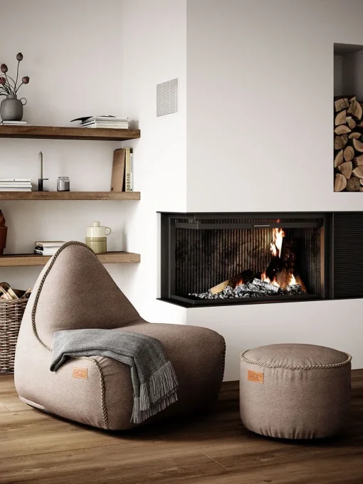 Canvas Pouf