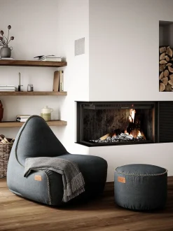 Canvas Pouf