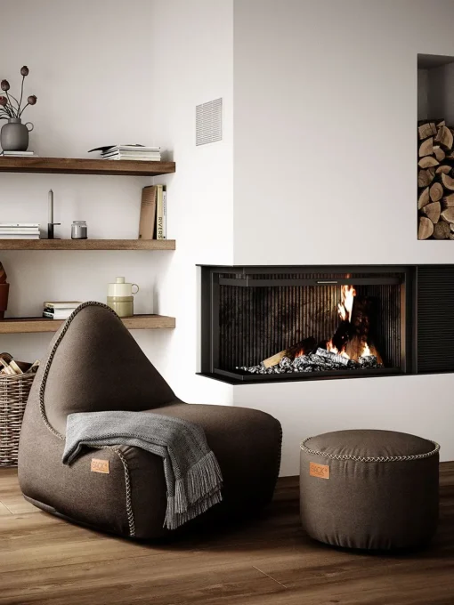 Canvas Pouf