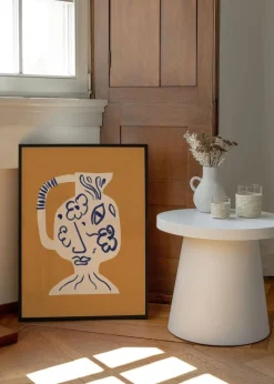 Ceramic pitcher ocre