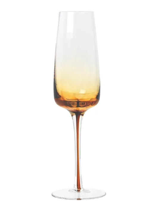 Champagne glass - Amber / Smoke