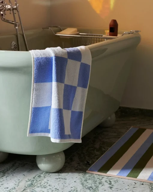 Check Bath Mat