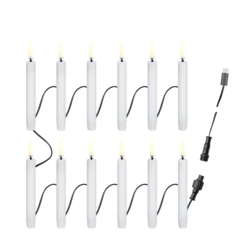 CHRISTMAS STRING, 12 CANDLES, USB-C