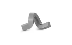 Crooked Candlestick One Aluminium
