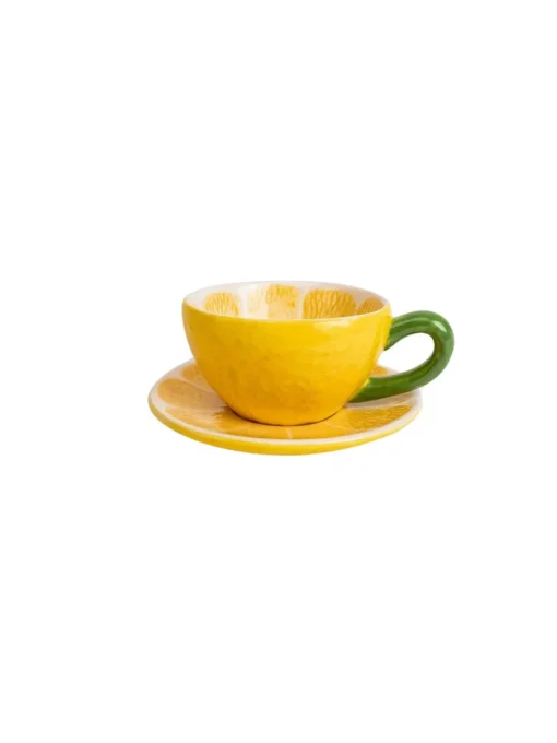 Cup And Plate Lemon