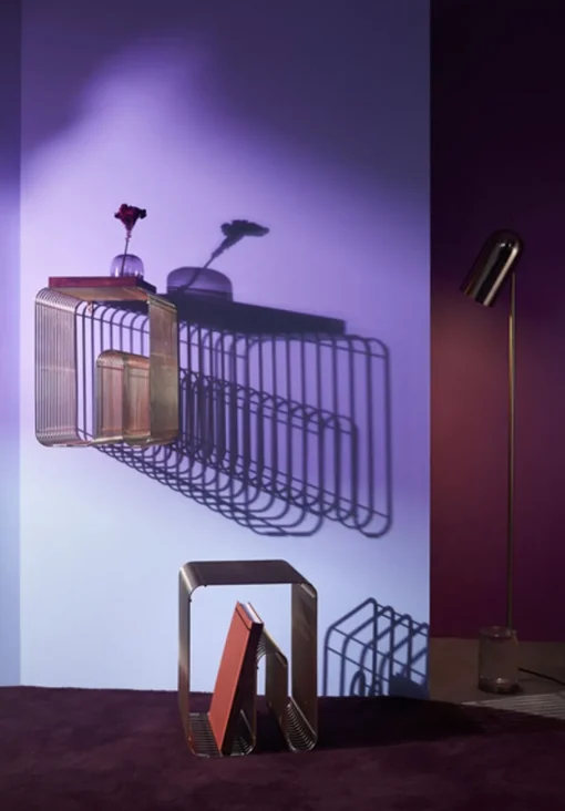 CURVA Stool and Shelf