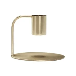 Curve Candlestick Brass