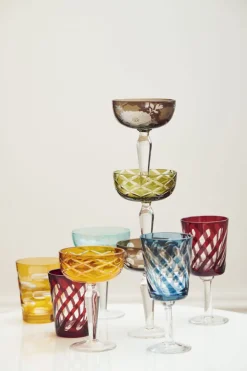 Cuttings Coupe Glasses / set af 6