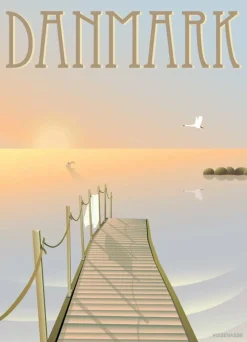 DANMARK Badebroen - poster