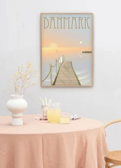 DANMARK Badebroen - poster