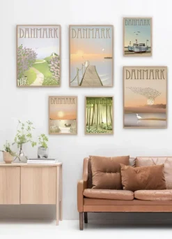 DANMARK Badebroen - poster