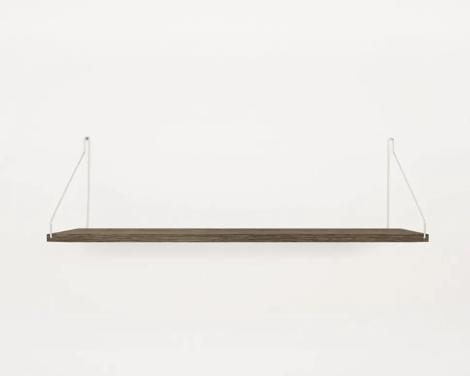 Dark Oiled Oak Shelf - 80 cm