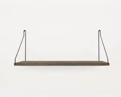 Dark Oiled Oak Shelf - 60 cm