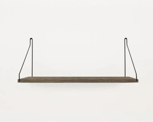 Dark Oiled Oak Shelf - 60 cm