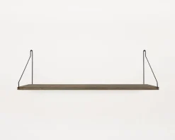 Dark Oiled Oak Shelf - 80 cm