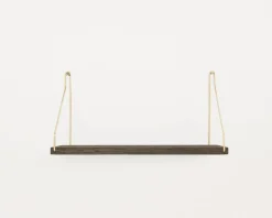 Dark Stained Oak Shelf - 40 cm
