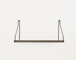 Dark Stained Oak Shelf - 40 cm