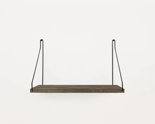 Dark Stained Oak Shelf - 40 cm