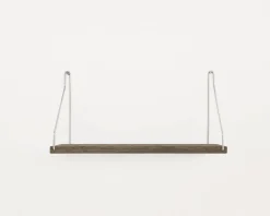 Dark Stained Oak Shelf - 40 cm