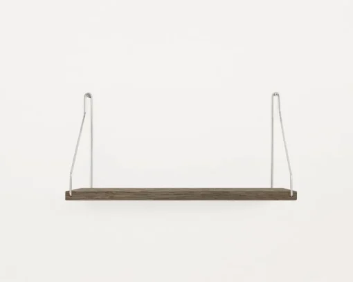 Dark Stained Oak Shelf - 40 cm