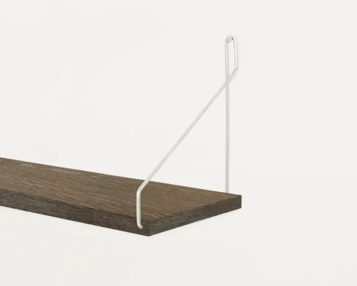 Dark Stained Oak Shelf - 40 cm
