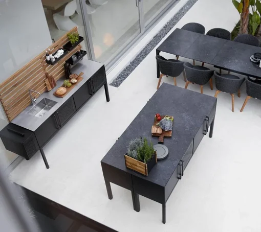 Drop kitchen main module incl. 3 shelves