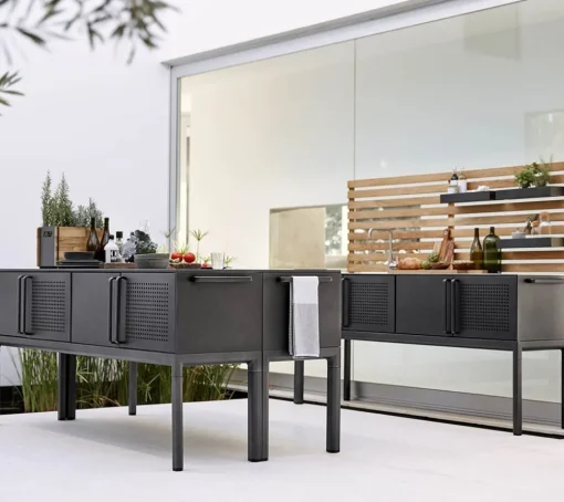 Drop kitchen main module incl. 3 shelves