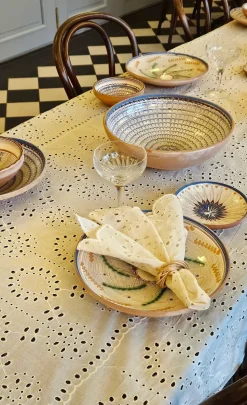 Embroidery anglaise napkin