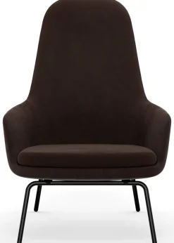 Era Lounge Chair High Steel & Chrome