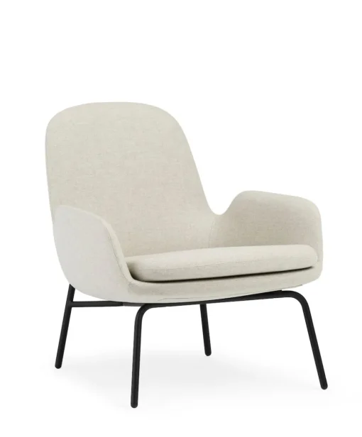 Era Lounge Chair Low Steel & Chrome