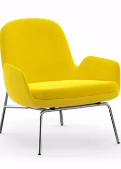 Era Lounge Chair Low Steel & Chrome
