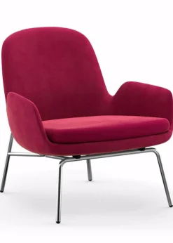 Era Lounge Chair Low Steel & Chrome