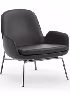 Era Lounge Chair Low Steel & Chrome