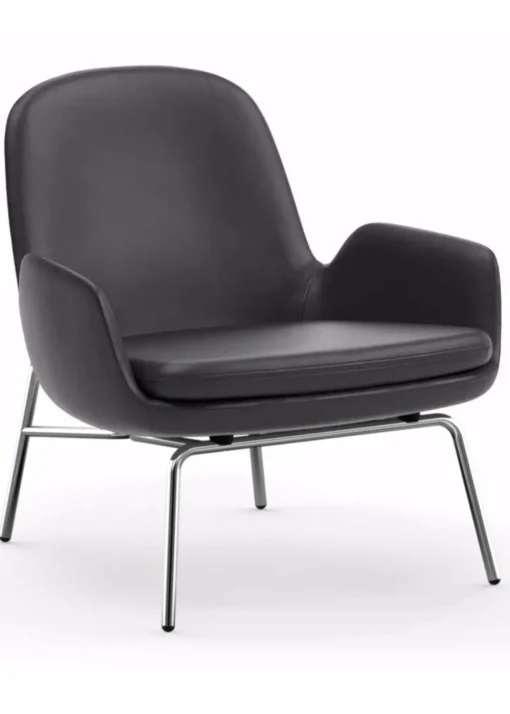 Era Lounge Chair Low Steel & Chrome