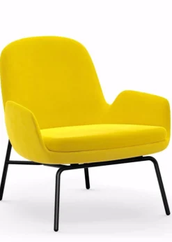 Era Lounge Chair Low Steel & Chrome